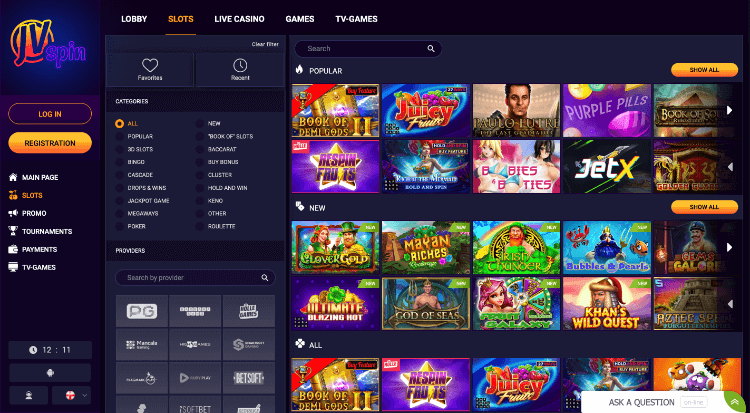 JVSpin Casino Slots