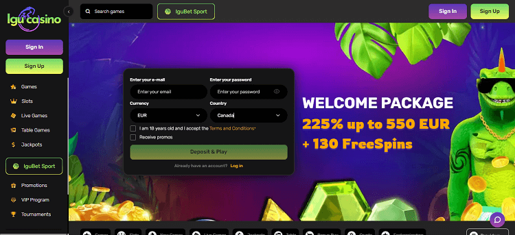 Igu Casino Homepage