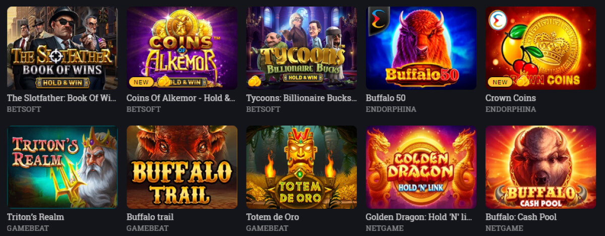 Bspin.io Casino Recommended Games