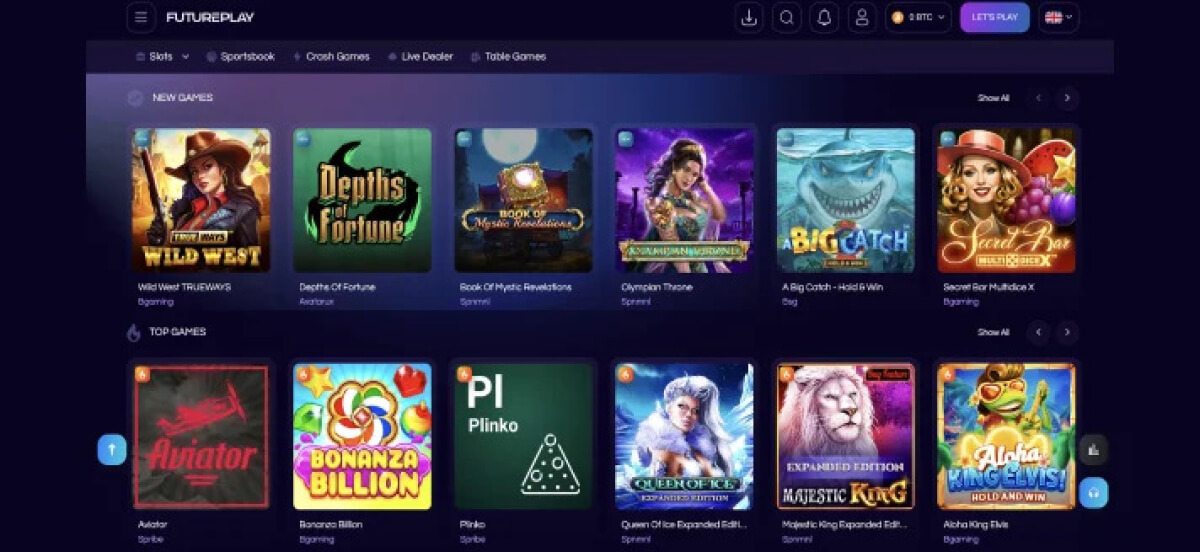 FuturePlay Casino Best Games