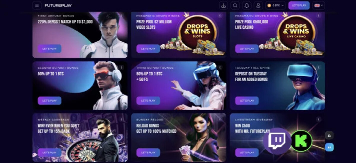 FuturePlay Casino Offers and Bonus