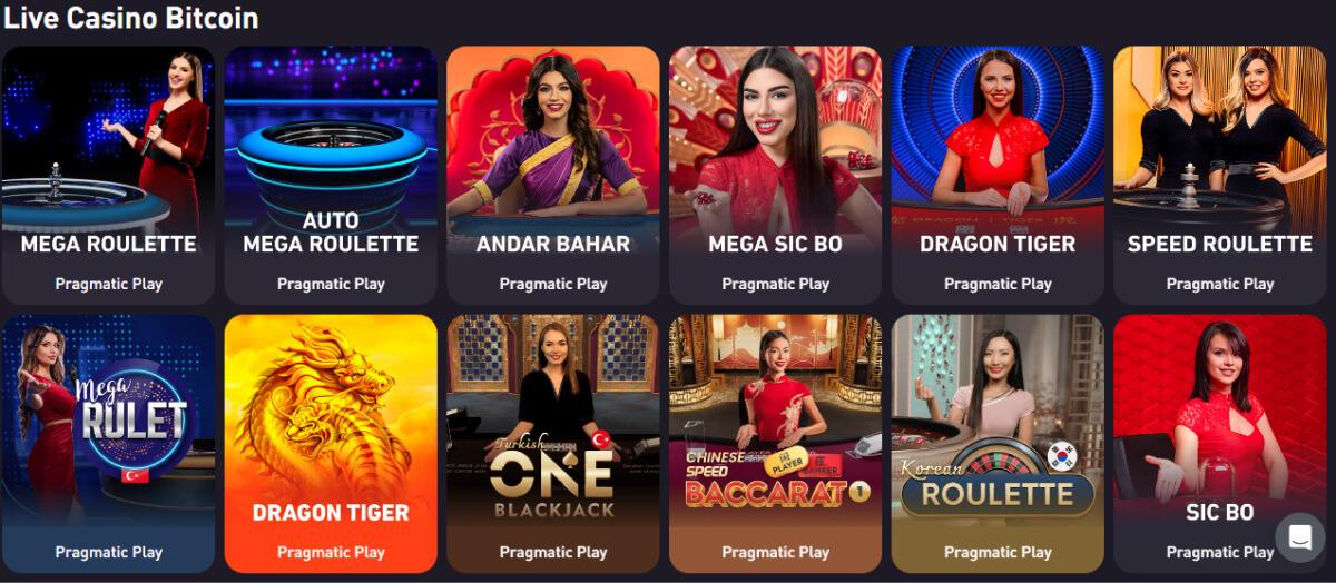 Rocketpot Casino Live Casino Games