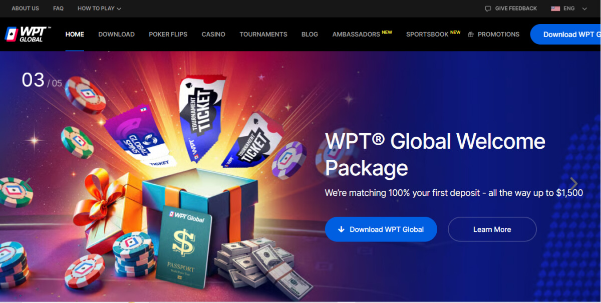 WPT Global Casino Welcome Bonus