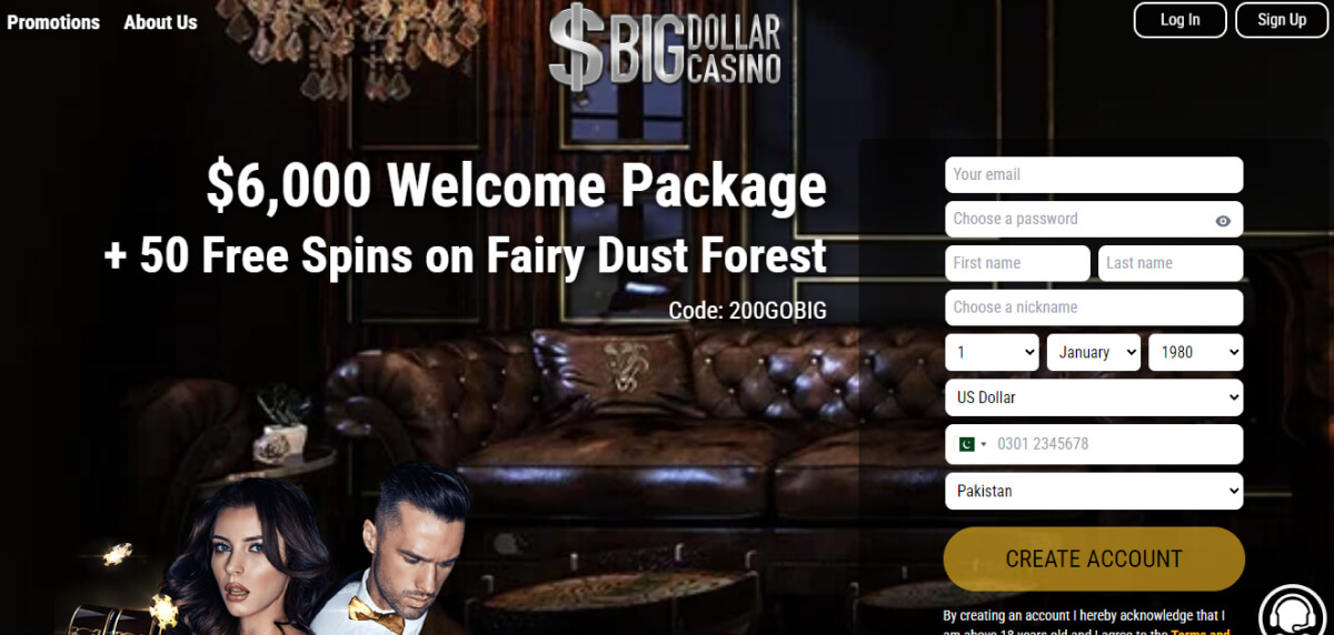 Big Dollar Casino Home Page