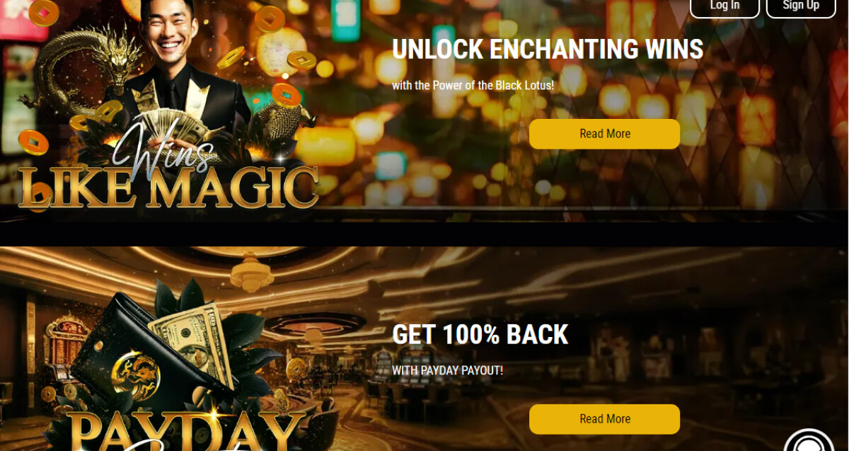 Black Lotus Casino Payment and Promotions