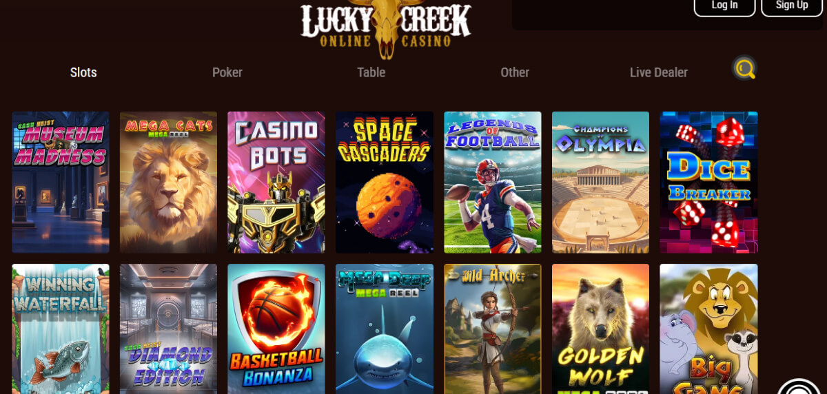 Lucky Creek Casino All Games