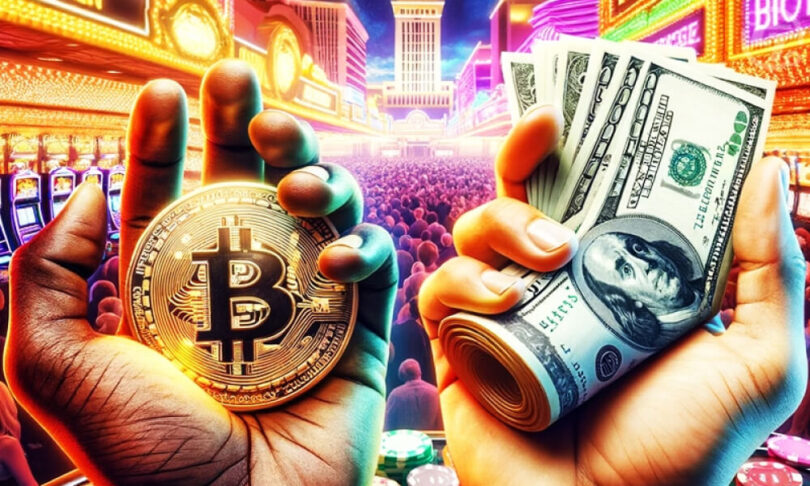 Crypto vs Fiet Currencies in Casinos - Featured Image